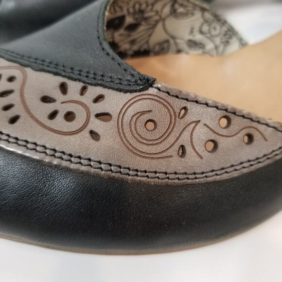 Rieker Antistress Women's Black Gray Mary Jane Leather Comfort Shoes Size 40 - Picture 5 of 12